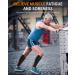 CAMBIVO 2 Pairs Calf Compression Sleeves for Men & Women - Shin Splint and Calf Support for Running, Sports, Flight, Hiking, Cycling - L-XL, Pure Black - Buy Online on GoSupps.com