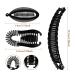 9-Piece Flexible Plastic Banana Hair Clips for Women - Ponytail Holder Comb Set - Buy Online on GoSupps.com