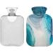 Spanish Marble Green Heat Bottle with Cover | 1L Pain Relief & Bed Warmer for Muscle Injuries - Buy Online on GoSupps.com