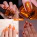 Glitter Nail Polish - Orange Pearl Nail Polish - Shimmer Holographic Mermaid Nail Polish - Pearlescent Shell Glitter Orange Nail Varnish - Quick Dry Glimmer Nail Art Varnish All Seasons Nail Polish - Buy Online on GoSupps.com