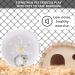 Silent 21cm Hamster Exercise Wheel for Small Pets - Quiet Jogging Wheel for Hamsters, Gerbils, Mice - Large Spinner for Sports and Running - Buy Online on GoSupps.com