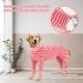 Ranypet One-Divider for Dogs | Relaxation Pajamas for Large & Medium Dogs | Surgical Recovery Suit | Wound Protection & Anti-Lick | 4XL Pink - Buy Online on GoSupps.com