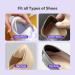 Silicone Heel Grips (5 Pairs) - Self-Adhesive Shoe Pads for Comfort & Fit | Stop Heel Slip & Blisters - Black & Pale Apricot - Buy Online on GoSupps.com