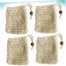 FOMIYES 4pcs Soap Holder Foaming Net Face Washing Bag Facial Net Bubble Maker Bag Soap Storage Bag 14x9.5cm Yellow - Buy Online on GoSupps.com