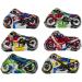Motorcycle set of 6 made from fine milk chocolate 6 x 15g