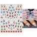 Christmas Nail Stickers 10 Sheets Self-Adhesive Nail Decal for Kids Cartoon Nail Art Decoration Design Supplies - Buy Online on GoSupps.com