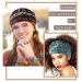 Aceorna Boho Headbands - Set of 4 Wide Bandeau Hair Bands for Women and Girls - Leopard Twist Turban Head Wraps - Elastic Yoga Sweatband - Stylish Head Accessories - Buy Online on GoSupps.com