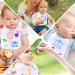 Domkan 12-Piece Baby Bibs Set for Painting | Baby Shower Games with Textile Pens & Paint Stencils - Perfect for Girls - Buy Online on GoSupps.com