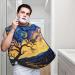 Van Gogh Star Tree Print Beard Bib Apron - Non-Stick Hair Catcher for Men | Perfect Shaving Gift - One Size Black - Buy Online on GoSupps.com