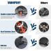 VANNPOOY Ice Crampons - 19 Micro Spikes Ice Cleats for Boots - Anti Slip Ice Grippers for Snowshoes - Black Large - Buy Online on GoSupps.com
