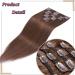 Buy 20-60 cm Remy Clip-In Hair Extensions - 8 Strands of 100% Human Hair 04# Chocolate Brown - Fast International Shipping - Buy Online on GoSupps.com