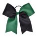 DEEKA 12PCS Two-Toned Cheer Hair Bows | Large Ponytail Holders for Teen Girls | Forest GreenBlack Elastic Bands - Buy Online on GoSupps.com