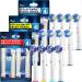 12 Pack Replacement Toothbrush Heads Compatible with Oral-B Braun - Best Oral-B Compatible Electric Toothbrush Heads for Floss Cross Precision 3D 1000, Kids Sonic, Clean Action & More - Buy Online on GoSupps.com
