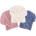Fast-Drying Pink Polyester Hair Towel Cap - Super Absorbent Shower Hood for Quick Drying - Buy Online on GoSupps.com