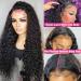22 Inch Water Wave Lace Closure Wig | Brazilian Human Hair | Pre Plucked & HD Transparent Lace Front | 150% Density | Wet and Wavy with Baby Hair - Buy Online on GoSupps.com