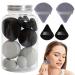 Makeup Sponge Blender - Blending Sponge & Makeup Sponge Set Versatile Powder Puff Wet & Dry Use Long Lasting for Women Girlfriend Mother Wife Black