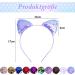 ZOCONE Cat Ears Hair Accessories 10 Pieces Glitter Cat Ears Headband Hair Band with Ears Headband Cat Ears for Women and Girls Party and Everyday Decoration - Buy Online on GoSupps.com