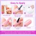 Shining She UV Nail Polish Set - 10 Colors Glitter Gel Violet Purple & Lavender Pastel - Soak-Off 8ml Perfect for Beginners & DIY Art Salon - Buy Online on GoSupps.com