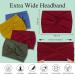 AKTVSHOW 7'' Wide Headbands for Women - 8Pack Extra Large Turban Hair Bands for Fashion, Yoga, Workout - Bright Hope Collection - Buy Online on GoSupps.com