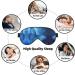 Blue Butterfly Print Eye Mask - Ultra-Soft Light-Blocking for Comfort & Restful Sleep | International Shipping - Buy Online on GoSupps.com