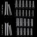 Elevate Your Nail Game with 480PCS XL Clear Nail Tips - Half Cover Coffin & C Curve for Acrylic Nails - Professional Quality for Salons & Home Use - Buy Online on GoSupps.com