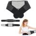 Gopaw lumbar spine Turmalin Taillesbandage Belonging belt Band self-heating lumbar belt belt back support belts with 20 Turmalin-magnifying magnetic field therapy pain relief (L) l black