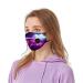 riou Women's Face Mask with Valve Washable Cotton Breathable Dustproof Motif Colorful Multifunctional Tube Scarf Neckerchief