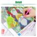 2Pack Full Drill Gnomes Kissing Flowers Diamond Painting Kits for Adults - DIY 5D Garden Diamond Art with Sunflowers & Butterfly - 12X16Inch - Buy Online on GoSupps.com