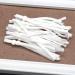 20 pcs Elastic Bands for Sewing with Silicone Adjustable Buckle Soft Elastic Cord Strap String Earloop Cord Locks Clips Rope for DIY Handmade Masks (White) Round Type