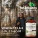 Futurebiotics Vitamin K2 (MK7) with D3 Supplement - Non-GMO Formula - 5000 IU Vitamin D3 & 90 mcg Vitamin K2 MK-7 250 Vegetarian Capsules 250 Count (Pack of 1) - Buy Online on GoSupps.com