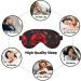 Buy SSIMOO Red Rose Sleep Mask - Adjustable Breathable Eye Mask for Comfortable Sleep | Fashionable Black Design - International Shipping Available - Buy Online on GoSupps.com