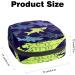 Women's Bonds Storage Pockets Stillpad Waller - Abstract Sharks Pattern Portable Period Kit Bag for Women & Girls - Buy Online on GoSupps.com