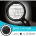 Magnifying Glass with Light-10X Handheld Large Reading Magnifying Glasses with 12 LED Illuminated Light for Seniors Macular Degeneration Inspection Coins Stamps (Black) - Buy Online on GoSupps.com