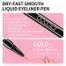 Docolor Waterproof Gold Eyeliner Pen - Super Slim Liquid Eye Liner Gel - Buy Online on GoSupps.com