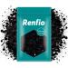 Renfio Black Chunky Glitter, 3.5 Oz (100g) Mixed Fine Powder PET Flake Iridescent Sequins Face Glitters for Craft Resin, Tumbler Ornament Painting, Hair Body, Wedding Decor - Black Black Fine Chunky Glitter