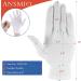 ANSMIO 2 Pairs White Cotton Gloves for Dry Hands, Eczema, and Moisturizing - Size M (Medium) - Buy Online on GoSupps.com