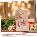 HOLIDYOYO 1 Set Xmas Advent Calendar Bags Xmas Candy Pouch Santa Bags Holiday Party Favor Rope As Shown 18.00X9.00X1.00CM - Buy Online on GoSupps.com