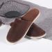 Tianmao 5 Pairs of Hotel Slippers - Thick Coral Fleece Closed Toe Spa & Travel Slippers for Guests | Universal Size 28.5x11cm | Brown & Beige Options - Buy Online on GoSupps.com