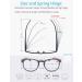 4 Pack Fashion Wood-Look Reading Glasses with Spring Hinges for Men and Women - 2.5x Magnification - Stylish Mix Pack - Buy Online on GoSupps.com