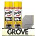 GROVE 2x Easy Off Oven Cleaner Heavy Duty With 4 Microfiber Clothes - Stove and Oven Cleaner - Stove Cleaner & Easy Off Degreaser - Easy Off Heavy Duty Oven Cleaner - Fast 5 Minute Off Clean 14.5oz