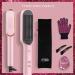 TYMO Pink Hair Straightener Brush - 20s Fast Heating, 5 Temp Settings, Anti-Scald - Professional Salon Results at Home - Buy Online on GoSupps.com