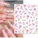 JMEOWIO Spring Flower Nail Art Stickers - 12 Sheets Self-Adhesive Decals for Unique Nail Designs | Nail Supplies Decoration Accessories - Buy Online on GoSupps.com