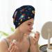 Hair Towel Wrap with Button - Quick Drying Towel Turban for Effortless Hair Drying (Spaceships and Stars - Buy Online on GoSupps.com