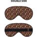 Woodland Mushroom Print Sleep Mask | Soft & Comfortable Eye Mask with Flowers & Berries | Adjustable Strap for Home & Travel - Buy Online on GoSupps.com