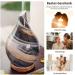 Porseme 280ml Aroma Diffuser - Hand Blown Glass Ultrasonic Humidifier 7 Color LEDs BPA Free - Elegant G8-280ML Deep Desert Aladdin Vase for Essential Oils - Buy Online on GoSupps.com