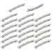 Cinaci 20 Pack 2.4 Inch / 3 Inch/ 4 Inch Blank Silver Metal DIY Craft French Barrettes Snap Hair Clips Pins for Women Girls Hair Accessories (4 Inch)