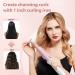 1-Inch Ceramic Curling Iron - Professional Dual Voltage Hair Curler Wand with Adjustable Temperature | Portable Pink Hair Curling Wand - Buy Online on GoSupps.com