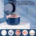 Denture Bath Case with Strainer Basket - False Teeth Storage Cup for Soaking and Cleaning - Blue - Buy Online on GoSupps.com