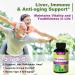 Focuswell Milk Thistle Extract 380mg 80% Silymarin Liver Cleanse & Repair Supplement - 140 Veggie Capsules (2 Pack) with Goji Berry & Zinc - Digestion Support - Buy Online on GoSupps.com