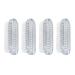 AUEAR 4 Pack Plastic Fingernail Cleaning Brush Double-Sided Hand Nail Cleaning Brush Toe Cleaning Brush Scrubber for Men Women